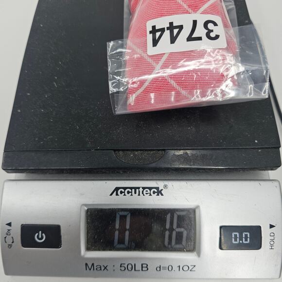 Original Penguin Skinny Colby Neck Tie Cotton Designer Plaid Argyle Red White - Picture 7 of 7